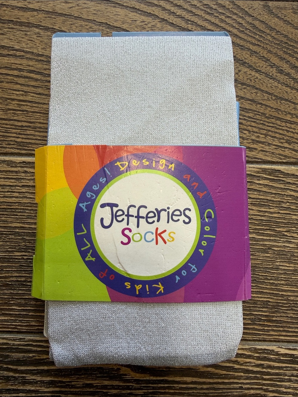 Jefferies Socks Girls Tights‎ Silver Sparkle Size 2-4 Years Dance Tights